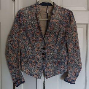 Free People Floral Blazer